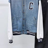 Celine Denim Teddy Hooded Varsity Jacket [L] 149308055 [P]