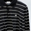 Celine Triope Stripe Long Sleeve Collar Knit Black 151004600 [P]