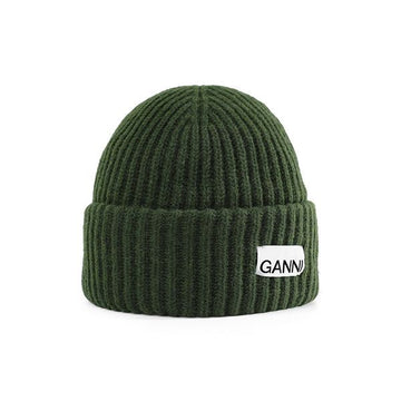 Ganni Logo Patch Structured Beanie A4429 861 144593466