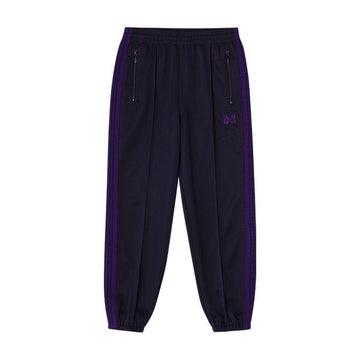 NEEDLES NS249 C-Navy Polyester Smooth Zip Jogger Track Pants Herren Lange Hose 144646618