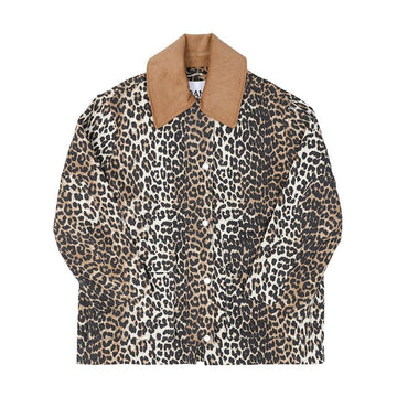 Ganni Leopard Print Women's Jacket 151644189