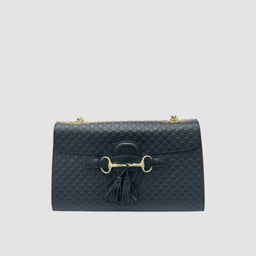 GUCCI Schultertasche Micro GG in Schwarz 449635 153015058