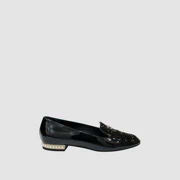 CHANEL Saison Lackleder Mokassin Slipper 30757 37.5 153015902