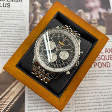 Breitling Navitimer 43 B01 Black Dial Gold Eagle 153058426