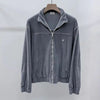 Celine Velvet Training Zip-Up Set Grey 153062234 [P]