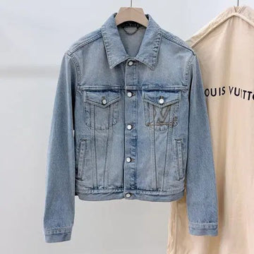 LOUIS VUITTON Denim Trucker Jacke 24FW 153063350