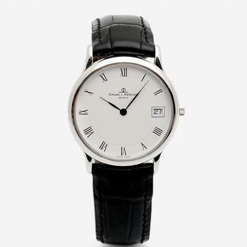 BAUME & MERCIER クラシック 65321 ホワイトゴールド 33 ミディアム メンズ ユニセックス ウォッチ クォーツ 1990年製 153077955