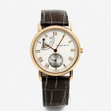 TIFFANY & CO クラシックウォッチ M263 18K ゴールド 33.5ミリ ミディアム レディース時計 パワーリザーブ サブセコンズ ヴィンテージ 2000年代 153077967