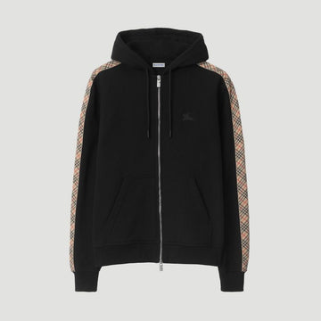 BURBERRY チェックトリムジップアップフード8110790 145520648