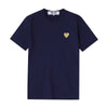COMME DES GARCONS プレイ ゴールド ハート ワッペン 半袖Tシャツ 152193745 [P]