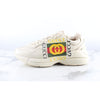GUCCI Laiton Sneaker mit quadratischem Logo 7.5 153083882 [P]