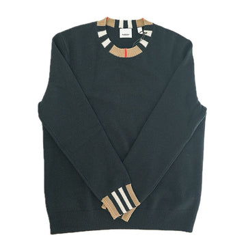 BURBERRY カシミア ウール 長袖 ニット ブラック 80732111 高級素材 153084364