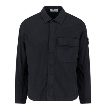 Stone Island 26SS Wappen Logo Organic Shirt Black L1S151200013 S0A10 V0029 151142785