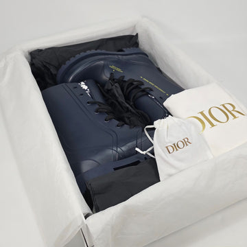 Dior Oblique Camp Rubber Ankle Rain Boots 36 153095351