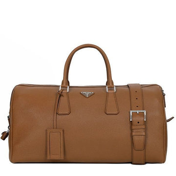 Prada Cognac Triangle Logo Duffel Bag 2VC048 2BBE F0046 149077184 [P]