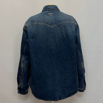 Prada Padded Denim Shirt Jacket 153095537