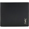 Saint Laurent Tiny Monogram Silver-Plated Black Wallet stamp: 607727 1JB0E 1000 138050463 [P]