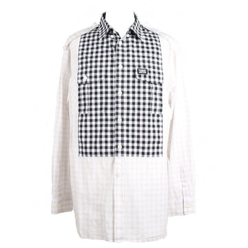BURBERRY ギンガムディテール長袖シャツ XL 153097789
