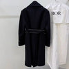 DIOR パイピング ベルト コート ブラック 153097918 [P]