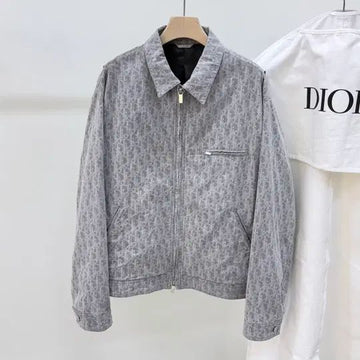 DIOR Oblique Reißverschluss Denim Jacke 50 150148017