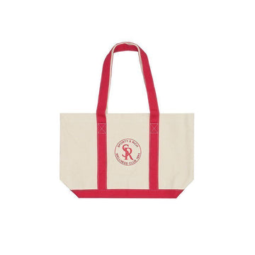 SPORTY & RICH Two Tone Tote Bag Natural Ruby AC634NT 152602833