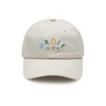 DROLE DE MONSIEUR Unisex Lettering Baseball Cap Ivory 55904806