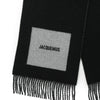 JACQUEMUS レシャルフ ロンド カレ ウール スカーフ マルチ ブラック 24HACU00579AOT4044-090 144722440 [P]
