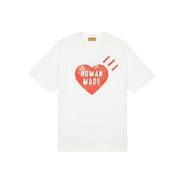HUMAN MADE Dry Olds Rote Herz Grafik T-Shirt Weiß HM30TE015-WH 150479823