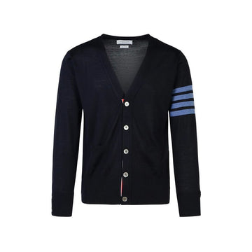 Thom Browne Diagonal Striped Classic Wool Cardigan Navy MKC002B Y1014 415 150726824