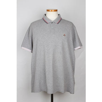 MONCLER ワッペン スリーストライプ ポロカラ 半袖 Tシャツ XXL 153100256