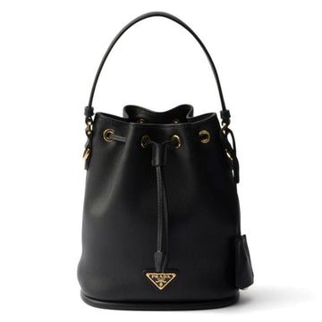Prada Triangle Logo Mini Bucket Bag Black 1BE067 2CYS F0002 128855187