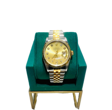 Rolex 18K Gold Combination Datejust 10p After Diamond Men's Watch 36mm Champagne Tenpoint 16233 153144081