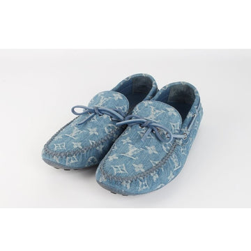 LOUIS VUITTON Denim Driving Shoes 6 153145566