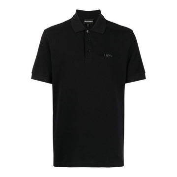 Emporio Armani Cotton Short Sleeve Polo T-Shirt Black 3L1F8P 1JX5Z F017 153149345