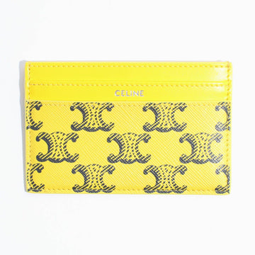 Celine Trionf Canvas Card Wallet Yellow 10N762V17 11AL 153149397