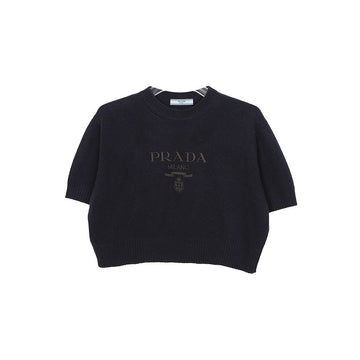 Prada Logo Crop Knit Size 38 152778785