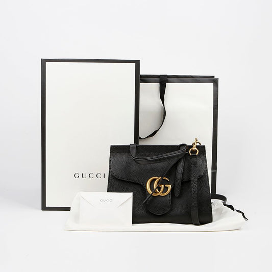 GUCCI GG Marmont ミニ トップ ハンドル トート ショルダーバッグ 442622 152831077 [P]