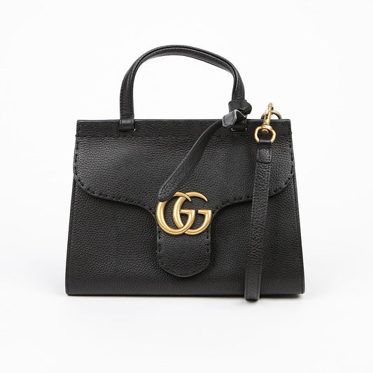 GUCCI GG Marmont ミニ トップ ハンドル トート ショルダーバッグ 442622 152831077 [P]