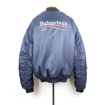 BALENCIAGA ウェーブロゴ 2017 ボンバージャケット ブルー 50 153151296