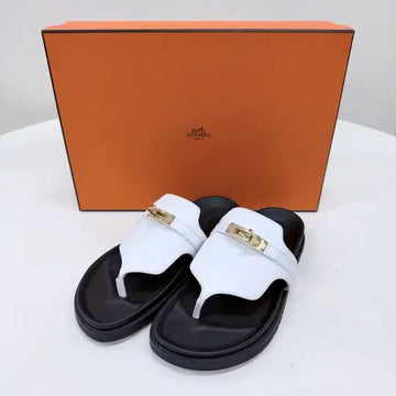 Hermes Empire Kerry Buckle Suede Sandal Slippers 153151652