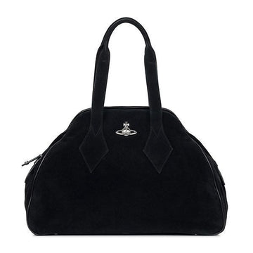 VIVIENNE WESTWOOD 25FW Schwarze Yasmin Wildleder Große Tote Tasche 4701000GW L007E N401 152190309