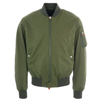 Kiton UW1452 KHAKI Casual Khaki Jacket with Arm Logo 47718962