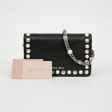 MIU MIU マテラッセ チェーン ショルダー クロスバッグ 5BP001 152830421