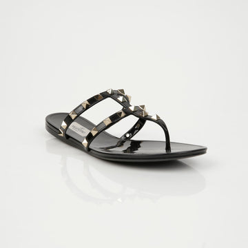 Valentino Rockstud Flat Slippers 152834257