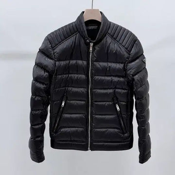 Prada Triangle Logo Lightweight Biker Padding Black 153154761