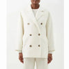 MaxMara Wool Cashmere Double Coat Jacket White 153154787 [P]