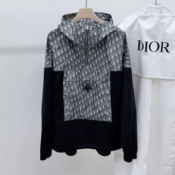 DIOR オブリークフーディアノラックジャケット ブラック 153155386