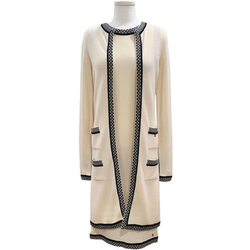 CHANEL Cashmere Long Dress Cardigan Twin Set 153159180