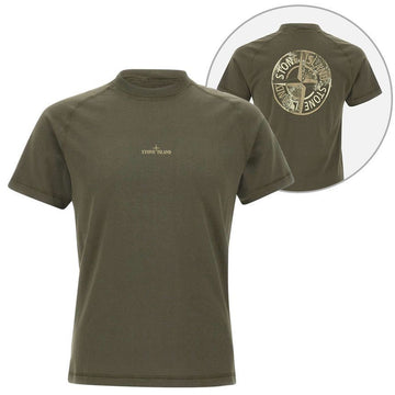 STONE ISLAND バックロゴプリント半袖Tシャツ K1S152100020 S0080 V0054 128932124