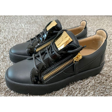 Giuseppe Zanotti Mayland Gold-Plated Black Women's Sneakers 37 153185987